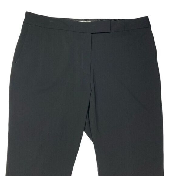 Tahari Pants Women 16 Black High Waisted Straight Leg Officecore Dress Pants NWT - Picture 2 of 14